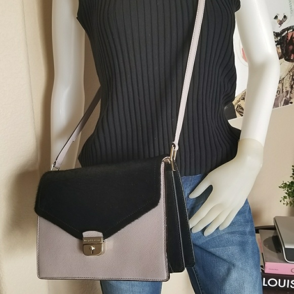 NWT Kate Spade SAYRA HYDE Cream Black Crossbody - Picture 2 of 7